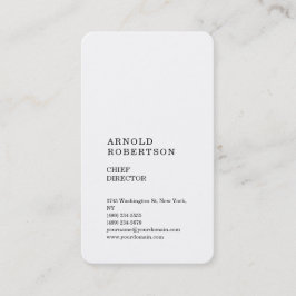 ミニマモダンリスト平シンプルらな縦白 名刺