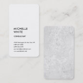 ミニマモダンリスト平シンプル野ホワカスタムイト 名刺 (正面/裏面)