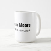 ミニマモダンリスト平原プロフェッショナル コーヒーマグカップ (正面右)