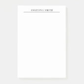 ミニマモダンリスト平原白黒 ポストイット (正面)