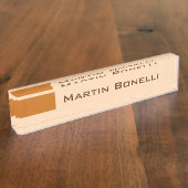 ミニマモダンリスト平原 デスクネームプレート (側面)