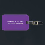 ミニマモダンリスト平野エレガント紫 ラゲッジタグ<br><div class="desc">あなたもしは表現自分の仕事の倫理とスキルを反映する方法で自分自身を望む、これは自分のためである。、読み取り、ミニマシンプルリスト、デザインであなたの人格を表示モダンする。</div>