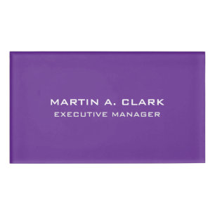 ミニマモダンリスト平野エレガント紫 名札