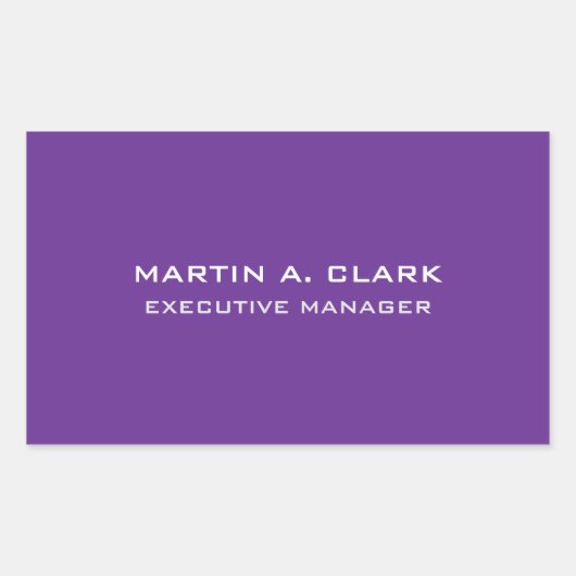 ミニマモダンリスト平野エレガント紫 長方形シール (正面)