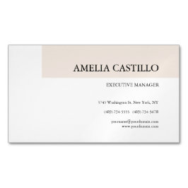 ミニマモダンリスト平野シンプル マグネット名刺