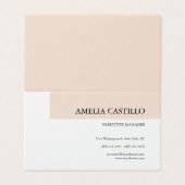 ミニマモダンリスト平野シンプル 名刺 (外部フラット)