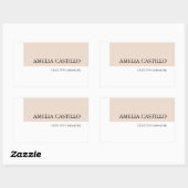 ミニマモダンリスト平野シンプル 長方形シール (シート)