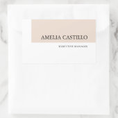 ミニマモダンリスト平野シンプル 長方形シール (バッグ)