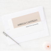 ミニマモダンリスト平野シンプル 長方形シール (封筒)