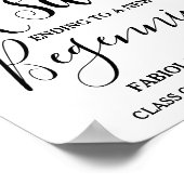 ミニマモダンリスト弁護士の卒業酒パーティー ポスター (角)