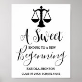 ミニマモダンリスト弁護士の卒業酒パーティー ポスター (正面)