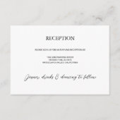 ミニマモダンリスト式レセプション エンクロージャーカード (正面)
