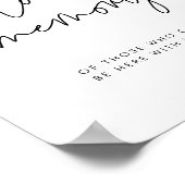 ミニマモダンリスト愛する記憶の結婚徴候で ポスター (角)