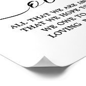 ミニマモダンリスト愛の結婚世代の徴候 ポスター (角)