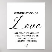 ミニマモダンリスト愛の結婚世代の徴候 ポスター (正面)