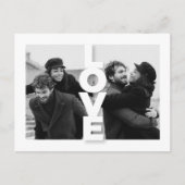 ミニマモダンリスト愛フォトコラージュ結婚ズ ポストカード (正面)