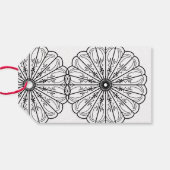 ミニマモダンリスト感謝していフローラギフトラベル ギフトタグ (裏面横)