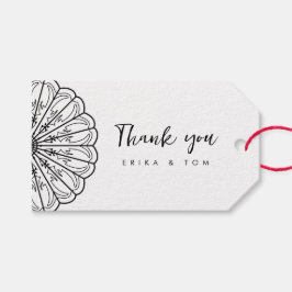 ミニマモダンリスト感謝していフローラギフトラベル ギフトタグ