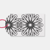 ミニマモダンリスト感謝していフローラギフトラベル ギフトタグ (裏面横)