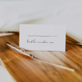 ミニマモダンリスト手書き書 プレイスカード