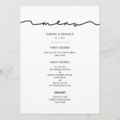 ミニマモダンリスト手書き書 メニュー (正面)