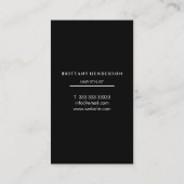 ミニマモダンリスト手書き美容師 名刺 (裏面)