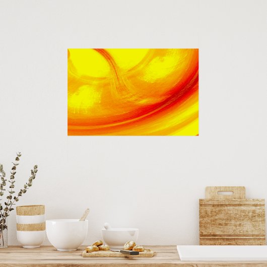 ミニマモダンリスト抽象芸術アートプリントポスター ポスター (キッチン)