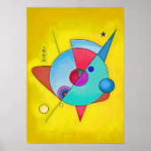 ミニマモダンリスト抽象芸術アートNo.5 ポスター (正面)