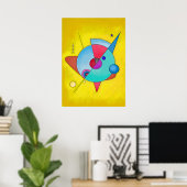 ミニマモダンリスト抽象芸術アートNo.5 ポスター (ホームオフィス)