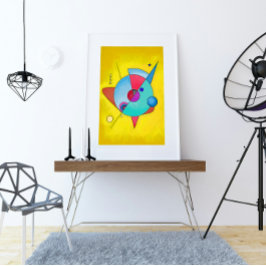 ミニマモダンリスト抽象芸術アートNo.5 ポスター