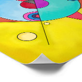 ミニマモダンリスト抽象芸術アートNo.5 ポスター (角)