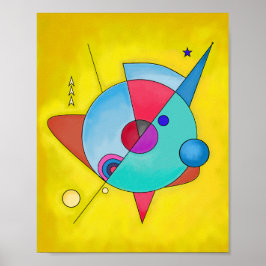 ミニマモダンリスト抽象芸術アートNo.5 ポスター