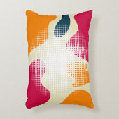 ミニマモダンリスト抽象芸術カラフル アクセントクッション (正面(垂直))
