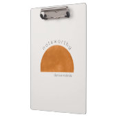 ミニマモダンリスト抽象芸術サンパーソナライズされた クリップボード (左)