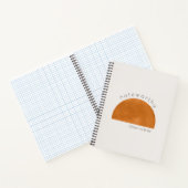 ミニマモダンリスト抽象芸術サンパーソナライズされた ノートブック (内部)