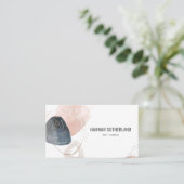 ミニマモダンリスト抽象芸術タイポグラフィ 名刺 (スタンド正面)