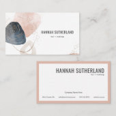 ミニマモダンリスト抽象芸術タイポグラフィ 名刺 (正面/裏面)