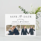 ミニマモダンリスト抽象芸術ブラシストローク2写真 セーブザデート (スタンド正面)