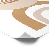 ミニマモダンリスト抽象芸術ラインアートスケッチ ポスター (角)