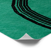 ミニマモダンリスト抽象芸術ラインアートポスター ポスター (角)