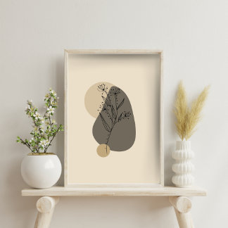 ミニマモダンリスト抽象芸術幾何学的ポスター ポスター