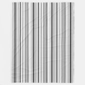 ミニマモダンリスト抽象芸術白黒シンプル フリースブランケット (正面)