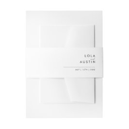 ミニマモダンリスト招待状用帯 招待状ベリーバンド