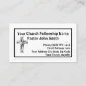 ミニマモダンリスト教会の牧師の名刺 名刺 (正面)