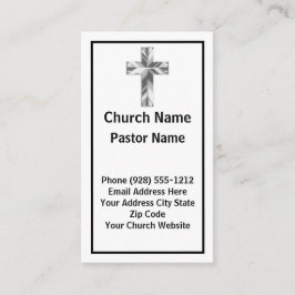 ミニマモダンリスト教会の牧師の名刺 名刺