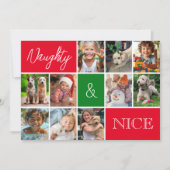 ミニマモダンリスト数々のフォトコラージョス シーズンカード (正面)