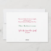 ミニマモダンリスト数々のフォトコラージョス シーズンカード (裏面)