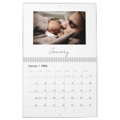 ミニマモダンリスト数々のフォトファミリーメモリーズケール カレンダー (1月 2026)