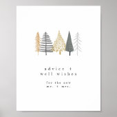 ミニマモダンリスト新婚アドバイスウェルウィッシュのサイン ポスター (正面)