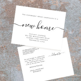 ミニマモダンリスト新居 案内ポストカード